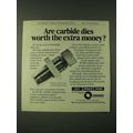 1980 Omark CCI Speer RCBS Handloading Ad - Are carbide dies worth