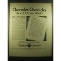 1931 World Broadcasting System Ad - Chevrolet C...