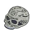 Celtic Skull Iron On Patch Gothic Rock Punk Mot...