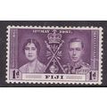 Fiji 1937 Coronation 1d Mint Hung SG 246 VGC