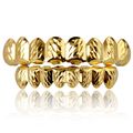 Hip Hop Two Tone Brass Rapper's Bling Teeth Dia...