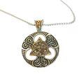 Celtic Knot Pendant Necklace Steel. Viking Trin...
