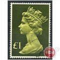 1977 £1 Yellow Green & Olive SG1026 Very Fine Used