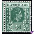 Leeward Islands KGVI 1938 ½d Emerald Mounted Mi...