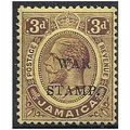 Jamaica 1917 SG75 3d Purple/Yellow WAR STAMP Mo...