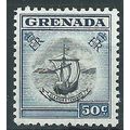 Grenada 1955 SG202 50c Black & Deep Blue Mounte...