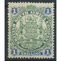 Rhodesia 1896 SG35 1/- Green & Blue Mounted Min...
