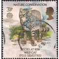 GB, MAMMALS, Wild Cat, green 1986, 31p, #2