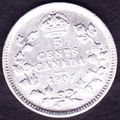 1907 Canada 5 Cents Silver Coin