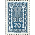 AUSTRIA, Ear of corn, blue 1922, 20kr