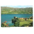 URQUHART CASTLE,LOCH NESS used postcard 1992 po...