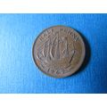 1962 QUEEN ELIZABETH II HALFPENNY FREE POST. (j...
