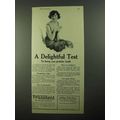 1922 Pepsodent Toothpaste Ad - A Delightful Test