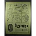 1960 Firestone De Luxe Tires Ad - Thinks Thanks!