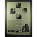 1960 Mamiya C2 Camera Ad - Interchangeable Lenses