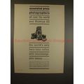 1960 Mamiya C2 TLR Camera Ad - Associated Press...
