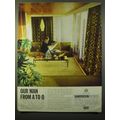 1965 Sanderson Wallpapers and Fabrics Ad - Our Man From A to ½
