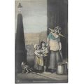 Vintage Rotophot Postcard - "Milk below, maids!"