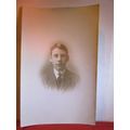 UNKNOWN YOUNG MAN antique portrait b/w photogra...