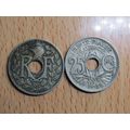 France Republic 1922 25 Cemtimes Coin