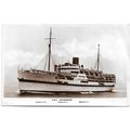 Postcard British troopship HMT Devonshire unposted