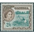 Gambia 1953 2s.6d. deep bluish green & sepia SG...