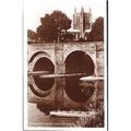 Hereford - Bridge & Cathedral - real photo post...