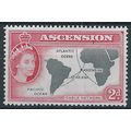 Ascension Island 1956 SG60 2d Black & Carmine-R...