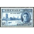 Grenada KGVI 1946 Victory Peace 3½d Blue Mounte...
