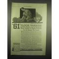 1918 Pratt & Lambert 61 Floor Varnish Ad