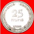 GREAT BRITAIN: PALESTINE (israel) ★ 25 PRUTA 57...