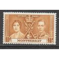 MONTSERRAT KG6 1938 SG99 MINT 1937 CORONATION