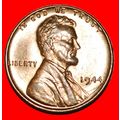 WHEAT PENNY 1909-1958:USA★1 CENT 1944 UNC LINCO...