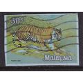 Malaysia 30c Tiger Stationary Cut Out VGC