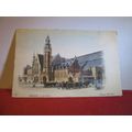 LA GARE, BRUGES used antique postcard 1918 pm =