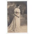 Young Lady in Stylish Ornate Dress Postcard A203