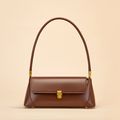 Genuine Leather Women Tote Bag Handbags Brown