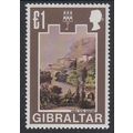 1971 Gibraltar Sg285 £1 old view very lightly m...