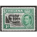 Tristan Da Cunha 1952 SG2 1d Black & Green Moun...