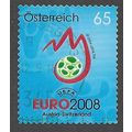 AUT 2008 65c (S/A) 'EURO 2008 FOOTBALL ' FINE U...