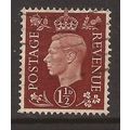 1937-47 1 1/2d brown, used, SG 464 #6