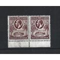 GoldCoast.SG104 1d Red-Brown Pair.Mounted Mint....