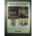 1979 Dupli-Color Spray Paint Ad - For Car, For Home