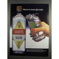 1984 Gilbey's Gin Ad - Here's to More Gin Taste