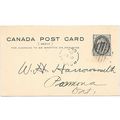 Canada #P19 Postal Card Reply USED 1901, reply ...