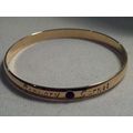 Garnet Bracelet Gold Bangle Bracelet January Bi...