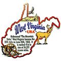 West Virginia The Mountain State Outline Montag...
