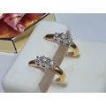Estate .30ctw Natural Triple Rd Diamond 14Kt 2T...
