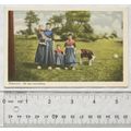 vintage postcard Staphorst, Op een wandeling