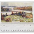vintage colour postcard Menai Suspension Bridge